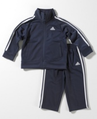 Sporty and sweet. With this mini version of its adult favorite, adidas starts a whole new generation of followers. Sporty and sweet. With this mini version of its adult favorite, adidas starts a whole new generation of followers.