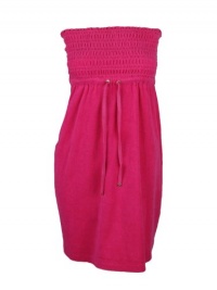 Juicy Couture womens dragon fruit smock terry strapless dress L Juicy Couture womens dragon fruit smock terry strapless dress L
