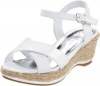 Jessica Simpson Kowloon Ankle-Strap Sandal (Little Kid/Big Kid),White,2 M US Little Kid