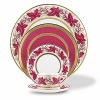 Hampton Court has a quintessentially English reference of wonderful vine leaves in two color ways - vibrant magenta on trailing gold vine fabulous burnished gold borders.Hampton Court is produced in the finest English Bone China, manufactured using traditional methods and qualities of the much respected English potteries.