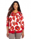 Jones New York Women's Plus Size Crew Neck Cardigan