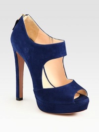 Suede double-strap design with a platform and back zip. Self-covered heel, 5 (125mm)Covered platform, 1 (25mm)Compares to a 4 heel (100mm)Suede upperBack zipperLeather lining and solePadded insoleMade in ItalyOUR FIT MODEL RECOMMENDS ordering one size up as this style runs small. Suede double-strap design with a platform and back zip. Self-covered heel, 5 (125mm)Covered platform, 1 (25mm)Compares to a 4 heel (100mm)Suede upperBack zipperLeather lining and solePadded insoleMade in ItalyOUR FIT MODEL RECOMMENDS ordering one size up as this style runs small.