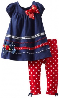 Bonnie Jean Girls 2-6X Nautical Knit Legging Set, Blue, 2T Bonnie Jean Girls 2-6X Nautical Knit Legging Set, Blue, 2T