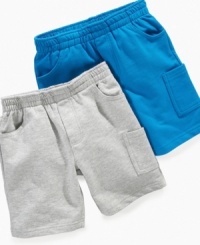 On the run. With easy pull-on style and an elastic waistband, these Flapdoodles shorts provide a quick and simple style to play in. On the run. With easy pull-on style and an elastic waistband, these Flapdoodles shorts provide a quick and simple style to play in.