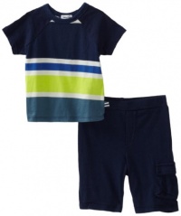 Splendid Littles Baby-boys Infant Block Stripe Tee And Short Set, Flippers, 18-24 Months Splendid Littles Baby-boys Infant Block Stripe Tee And Short Set, Flippers, 18-24 Months