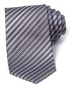 BOSS Black Diagonal Small Stripe Tie