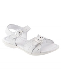 She'll have no problems sticking by the sweet style of these Butterscotch sandals by Stride Rite. She'll have no problems sticking by the sweet style of these Butterscotch sandals by Stride Rite.