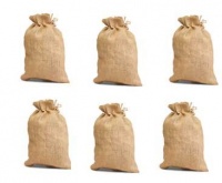 High Quality Jute/Burlap Drawstring Bag Eco Friendly Natural 10x14- Set of 6 High Quality Jute/Burlap Drawstring Bag Eco Friendly Natural 10x14- Set of 6