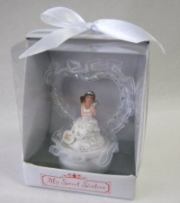 Sweet 16: Set of 12, Girl in White Dress Under Heart Shower Party Favors CG069W-W Sweet 16: Set of 12, Girl in White Dress Under Heart Shower Party Favors CG069W-W