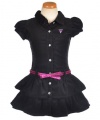 Guess Corduroyal Dress (Sizes 4 - 6X) - black, 5 - 6