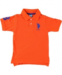 U.S. Polo Assn. Classic Letters Pique Polo Shirt (Sizes 2T - 4T) U.S. Polo Assn. Classic Letters Pique Polo Shirt (Sizes 2T - 4T)