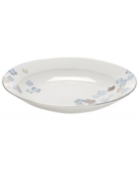 Breezy florals scatter on the white bone china of this Water Blossoms rim soup bowl, suffusing your table with effortless grace. With shimmering platinum petals and banding for an especially pretty table. From Martha Stewart Collection. Breezy florals scatter on the white bone china of this Water Blossoms rim soup bowl, suffusing your table with effortless grace. With shimmering platinum petals and banding for an especially pretty table. From Martha Stewart Collection.