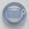 Mottahedeh Cornflower Lace Tea Cup & Saucer 3.5 in