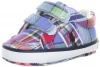 Ralph Lauren Layette Bollingbrook EZ Shoe (Infant/Toddler),Sapphire Plaid,2 M US Infant