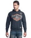 This lightweight pullover hoodie from Affliction gives your denim look another layer of cool.