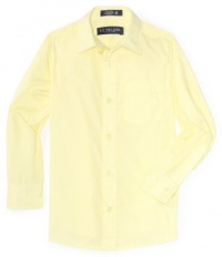 U.s. Polo School Uniform Boys 8-20 Long Sleeve Broadcloth Shirt U.s. Polo School Uniform Boys 8-20 Long Sleeve Broadcloth Shirt