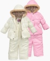 The leopard-trim details on this snowsuit from Pink Platinum make her ready for snow with sweet, cozy style.