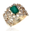 Effy Jewelry Effy® Emerald & Diamond Ring in 14k Yellow Gold 1.78 TCW.