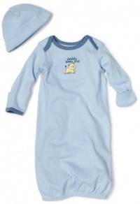 Little Me Baby-boys Newborn Lovable Lion Gown and Hat, Light Blue, 0-3 Months Little Me Baby-boys Newborn Lovable Lion Gown and Hat, Light Blue, 0-3 Months