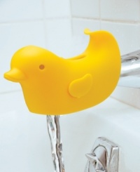 Rubber ducky still keeps bath time fun and protects baby's head from bumps with this BPA, Phthalate and PVC-free ducky spout cover from Skip Hop. Rubber ducky still keeps bath time fun and protects baby's head from bumps with this BPA, Phthalate and PVC-free ducky spout cover from Skip Hop.