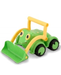 Push, shovel and lift! Keep them busy with this fun, froggy bulldozer from Melissa and Doug that will stand up to the demands of any of their job sites. Push, shovel and lift! Keep them busy with this fun, froggy bulldozer from Melissa and Doug that will stand up to the demands of any of their job sites.