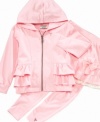 Floaty ruffles on the sides of this hoodie from Guess make an already cuddly piece extra cute.