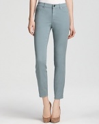 A classic silhouette and soft hue make these Elie Tahari straight-leg jeans a must-have spring wardrobe addition.