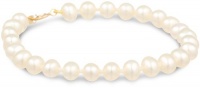 14K Yellow Gold 4.5-5mm Baby Freshwater Cultured Pearl Bracelet, 5 1/4 14K Yellow Gold 4.5-5mm Baby Freshwater Cultured Pearl Bracelet, 5 1/4