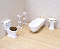 Melissa & Doug Deluxe Doll - House Bathroom Furniture Melissa & Doug Deluxe Doll - House Bathroom Furniture