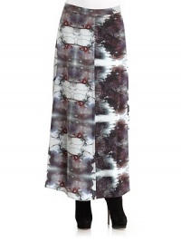 THE LOOKBanded waistAbstract printSide zip closureTHE FITAbout 37 longTHE MATERIALSilkCARE & ORIGINDry clean ImportedModel shown is 5'9½ (176cm) wearing US size 4. THE LOOKBanded waistAbstract printSide zip closureTHE FITAbout 37 longTHE MATERIALSilkCARE & ORIGINDry clean ImportedModel shown is 5'9½ (176cm) wearing US size 4.
