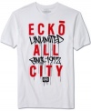 Put your mark on it. This graphic tee from Ecko Unltd has a truly streetwise look.