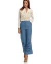 THE LOOKFront floral embroidered appliquéV-slit at neckLong sleeves with barrel cuffsTHE FITAbout 22 from shoulder to hemTHE MATERIALSilkCARE & ORIGINDry cleanImportedModel shown is 5'10 (177cm) wearing US size 4. 