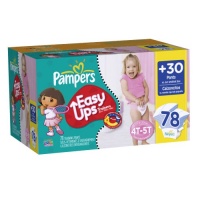 Pampers Easy Ups Girl Trainers Value Pack Size 6 S4t/5t 78 Count Pampers Easy Ups Girl Trainers Value Pack Size 6 S4t/5t 78 Count