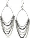 Kenneth Cole New York Silver-Tone Chain Swag Earrings