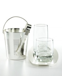 Engraved around the rim with a simple line pattern, this metal tray brings stylish refreshment to any home bar. Great for salty snacks like peanuts or pretzels or truly sophisticated cocktail service. Use with Luminarc's Spiral drinkware and ice bucket. (Clearance) Engraved around the rim with a simple line pattern, this metal tray brings stylish refreshment to any home bar. Great for salty snacks like peanuts or pretzels or truly sophisticated cocktail service. Use with Luminarc's Spiral drinkware and ice bucket. (Clearance)