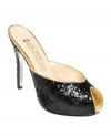 E! Live From the Red Carpet's E0035 evening platform pumps are sleek, slip-on, and sparkly.