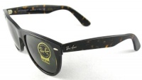 Ray-Ban RB2140 Original Wayfarer Sunglasses 50 mm, Non-Polarized, Tortoise Frame/ Crystal Green lens Ray-Ban RB2140 Original Wayfarer Sunglasses 50 mm, Non-Polarized, Tortoise Frame/ Crystal Green lens