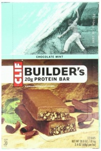 Clif Bar Builder's Bar, Chocolate Mint, 2.4-Ounce Bars, 12 Count Clif Bar Builder's Bar, Chocolate Mint, 2.4-Ounce Bars, 12 Count