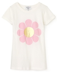 Blushing pinks and gorgeous golds put the power this flower tee from Wildfox Kids. Blushing pinks and gorgeous golds put the power this flower tee from Wildfox Kids.