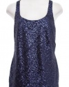 Lauren By Ralph Lauren Navy Blue 'Tiri' Sequin Tank Top 6