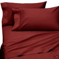 1500-Thread-Count Egyptian Cotton 1500TC Sheet Set, California King, Burgundy Solid 1500 TC 1500-Thread-Count Egyptian Cotton 1500TC Sheet Set, California King, Burgundy Solid 1500 TC