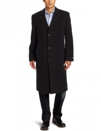 Michael Kors Men's Marlow Wool Blend Single Breasted Fitted Top Coat Michael Kors Men's Marlow Wool Blend Single Breasted Fitted Top Coat