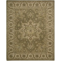 Nourison IH66-OLI India House Olive Rug Rug Size: 8' x 10'6 Nourison IH66-OLI India House Olive Rug Rug Size: 8' x 10'6