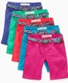 She can set off her style with the bright colors of these Bermuda shorts from Epic Threads.