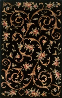 Momeni Harmony HA-13BLK3656 Black Rug Momeni Harmony HA-13BLK3656 Black Rug
