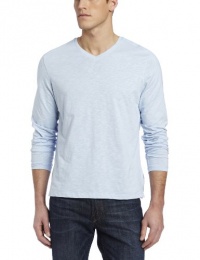 Calvin Klein Sportswear Men's Long Sleeve Solid V-Neck Tee, Cashmere Blue, X-Large Calvin Klein Sportswear Men's Long Sleeve Solid V-Neck Tee, Cashmere Blue, X-Large