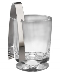 Nambe's new Groove. This brilliant, solid crystal ice bucket refracts light and stays put on a cinched base built for stability. Bold, masculine and perfectly at home in modern decor. Smart tongs fit right in, sliding over the bucket's edge. Nambe's new Groove. This brilliant, solid crystal ice bucket refracts light and stays put on a cinched base built for stability. Bold, masculine and perfectly at home in modern decor. Smart tongs fit right in, sliding over the bucket's edge.