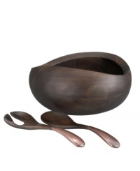 Crafted of alloy and finished in beautiful bronze, the Heritage Pebble Oval salad bowl from Nambe's collection of serveware and serving dishes combines old-world elegance with a chic, modern shape. Crafted of alloy and finished in beautiful bronze, the Heritage Pebble Oval salad bowl from Nambe's collection of serveware and serving dishes combines old-world elegance with a chic, modern shape.