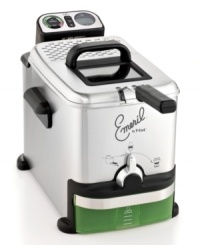 Definitely not a small fry! This professional deep fryer gets down to business with a brushed stainless steel construction, digital controls and an integrated automatic oil filtration system. The adjustable thermostat keeps temperatures at a precision level for perfectly crisp & definitely delicious results. Definitely not a small fry! This professional deep fryer gets down to business with a brushed stainless steel construction, digital controls and an integrated automatic oil filtration system. The adjustable thermostat keeps temperatures at a precision level for perfectly crisp & definitely delicious results.