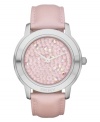 Add a touch of sass with this bubblegum glam watch from DKNY.